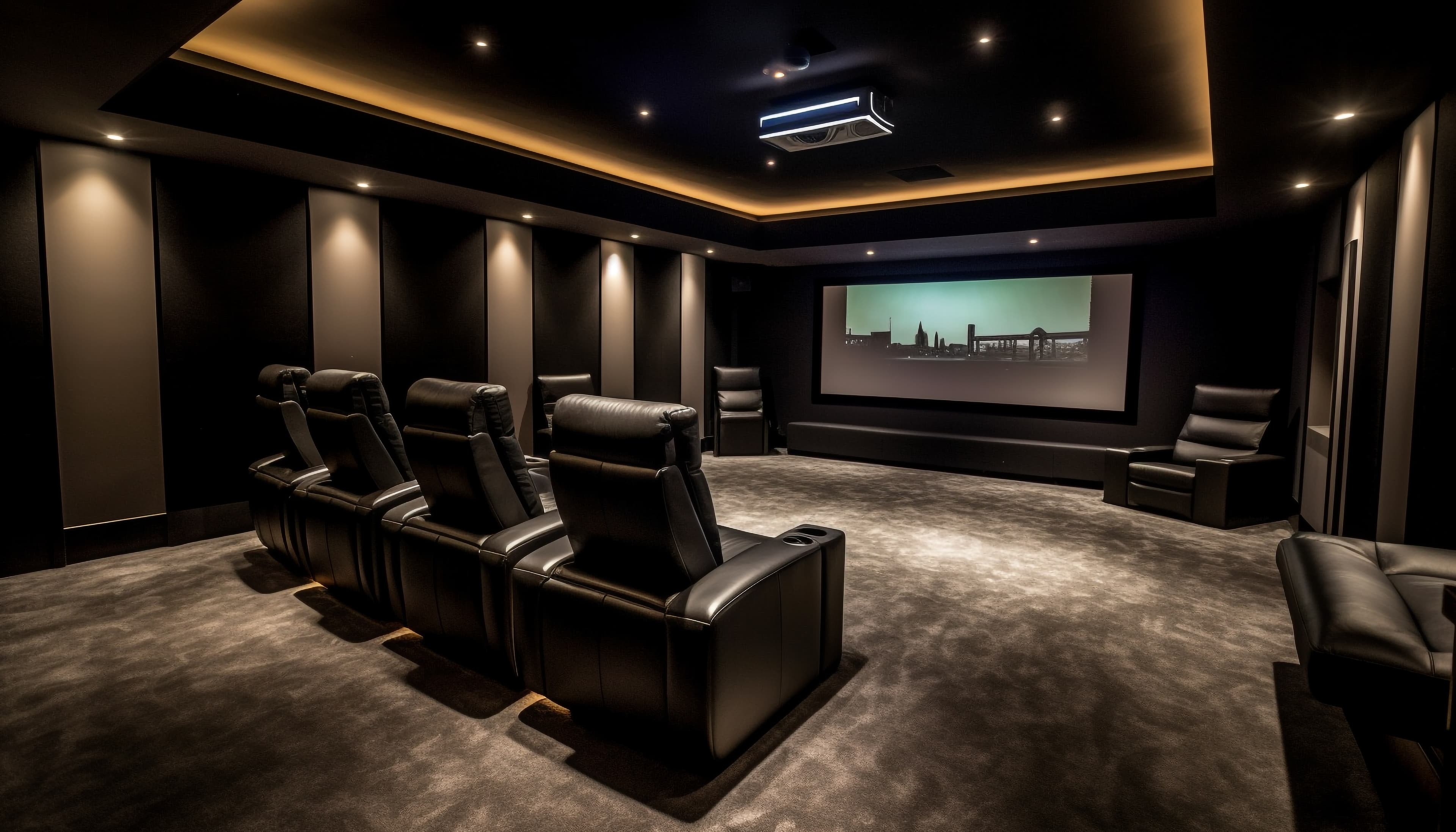 Luxury home theatre room